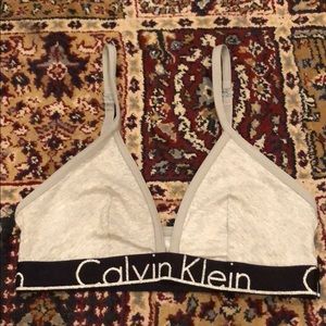 Calvin Klein Grey Shimmer Bralette